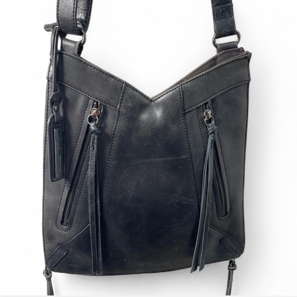 Joe's Jeans Black Leather Crossbody Bag